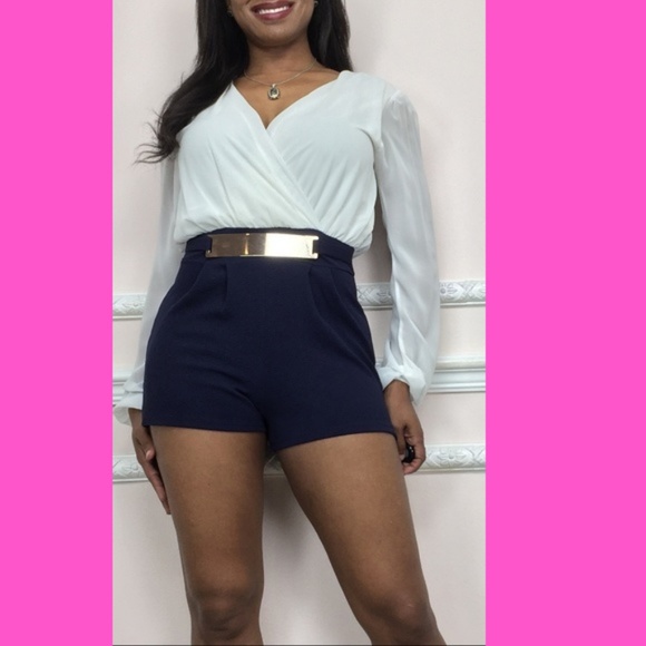 Sexy Snob Pants - Cute Romper with attached buckle at front